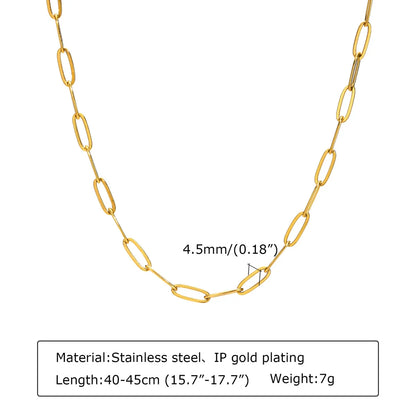 Fashion Geometric Stainless Steel Plating Necklace 1 Piece