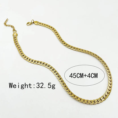 Fashion Geometric Stainless Steel Plating Necklace