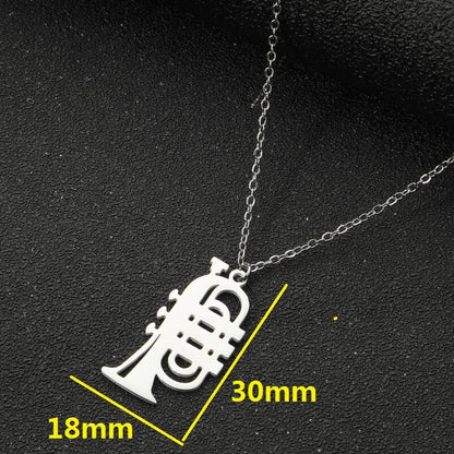 Stainless Steel Fashion Plating Geometric Pendant Necklace