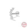 1 Piece Fashion Geometric Plating Sterling Silver Zircon Ear Studs