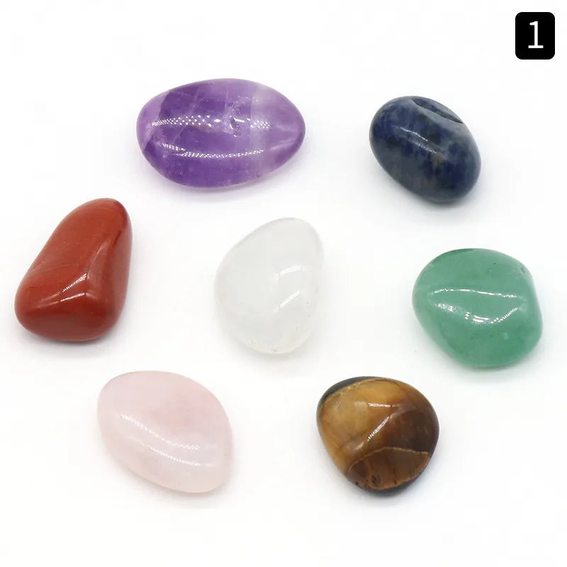 7 Pieces Synthetic Gemstones Geometric