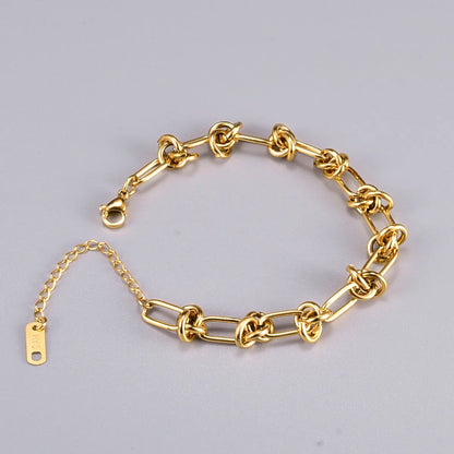 Heart 304 Stainless Steel Titanium Steel 18K Gold Plated No Inlaid Anklet In Bulk