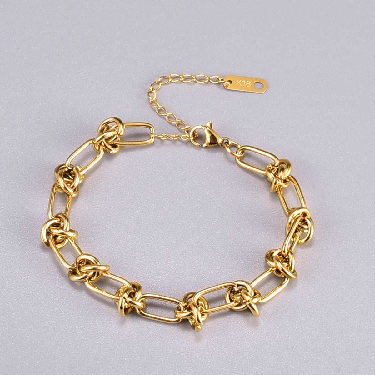 Heart 304 Stainless Steel Titanium Steel 18K Gold Plated No Inlaid Anklet In Bulk