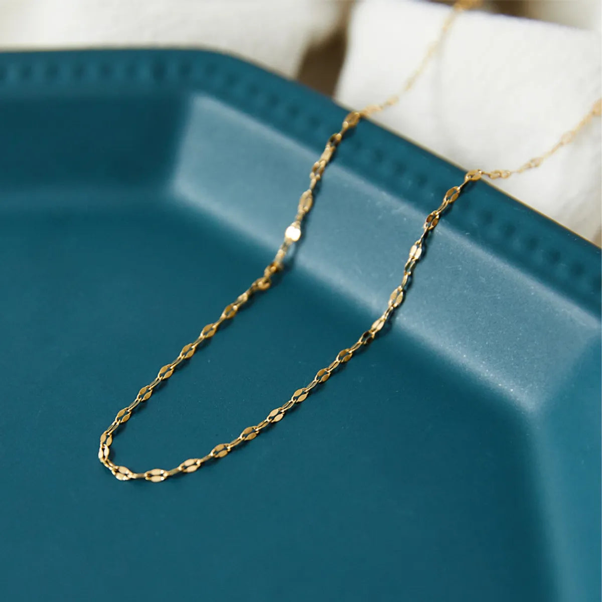 Fashion Geometric Titanium Steel Chain Necklace