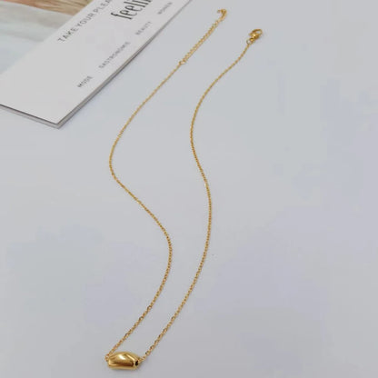 Fashion Geometric Titanium Steel Gold Plated Necklace 1 Piece