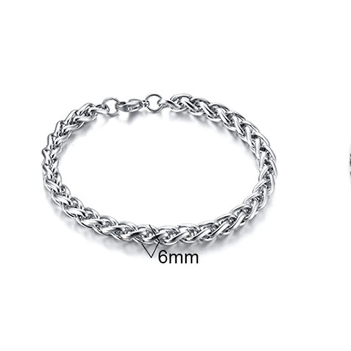 Fashion Geometric Titanium Steel Metal Bracelets 1 Piece