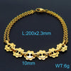 Titanium Steel 18K Gold Plated Fashion Plating Geometric Bracelets Earrings Necklace