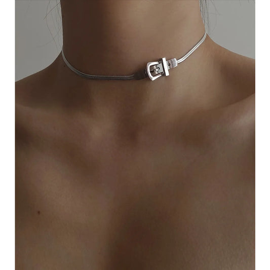 Fashion Geometric Titanium Steel Plating Choker 1 Piece