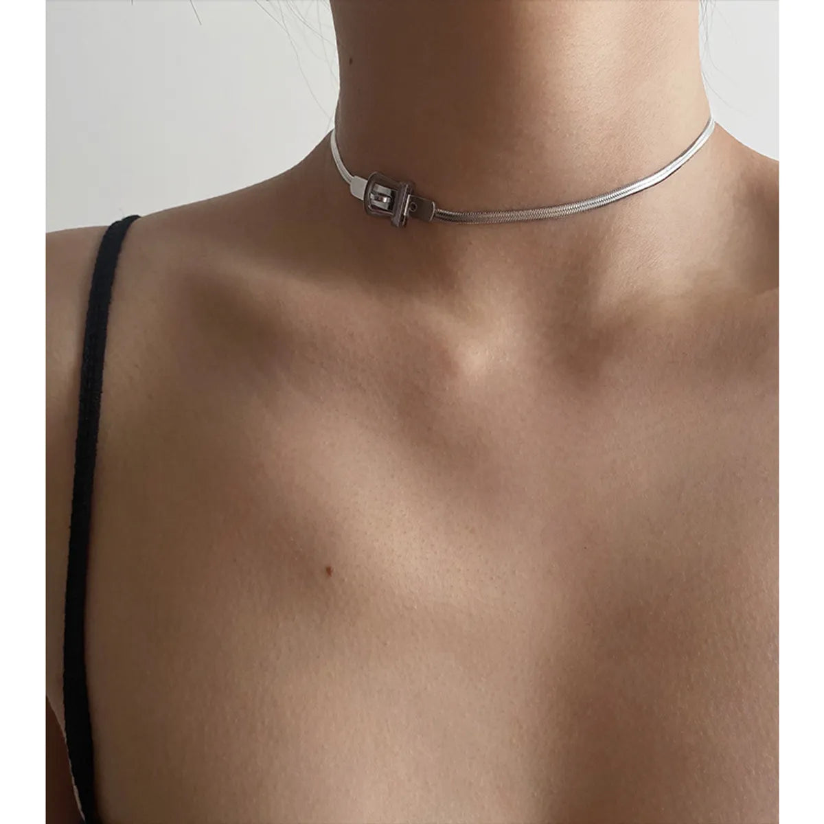 Fashion Geometric Titanium Steel Plating Choker 1 Piece