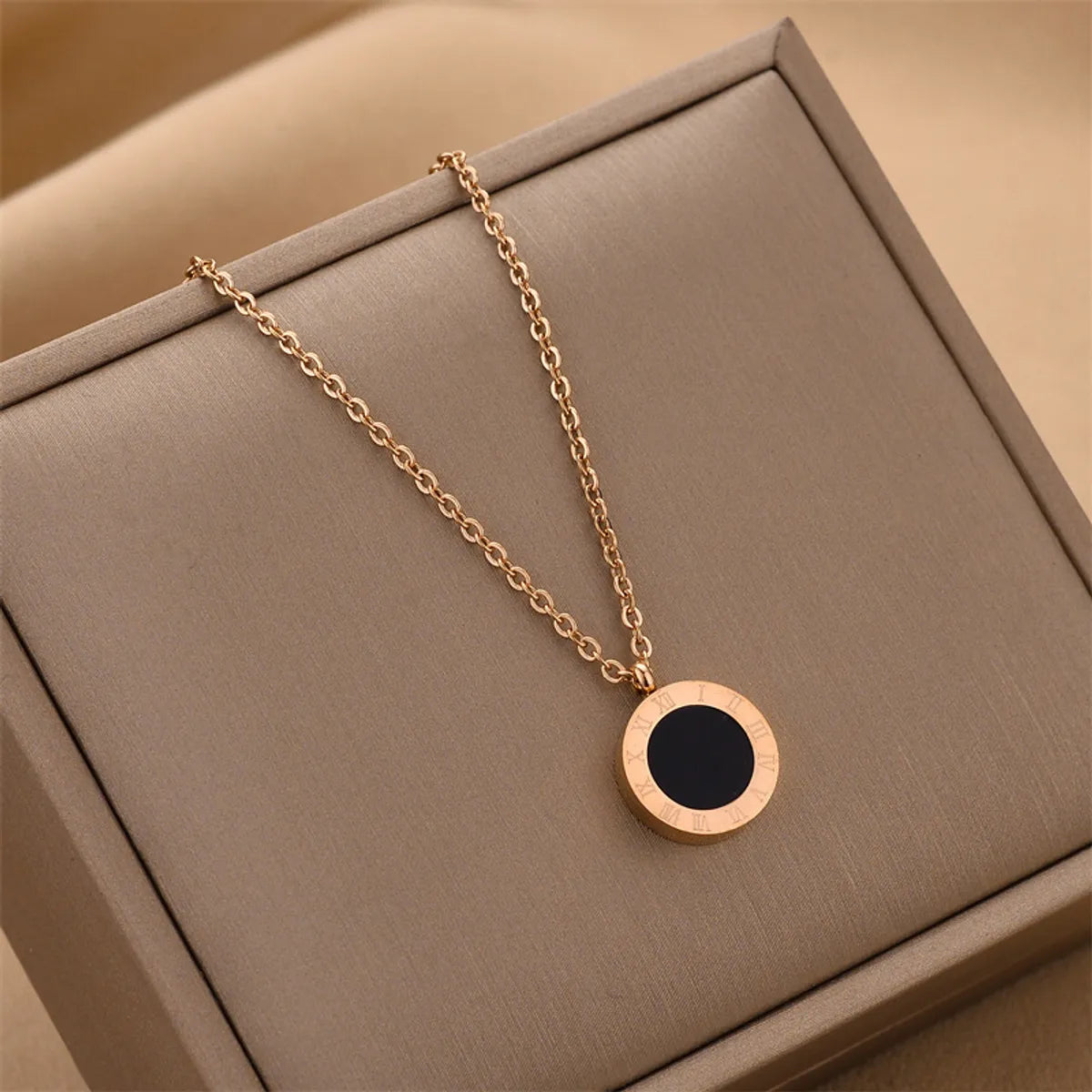 Fashion Geometric Titanium Steel Plating Necklace