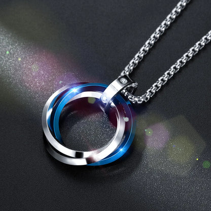 Fashion Geometric Titanium Steel Plating Pendant Necklace 1 Piece