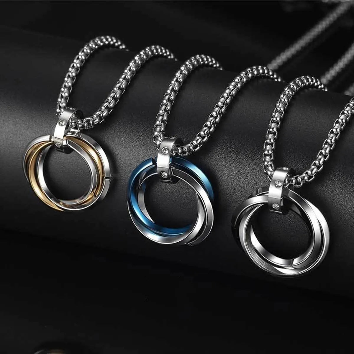 Fashion Geometric Titanium Steel Plating Pendant Necklace 1 Piece