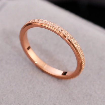 Fashion Geometric Titanium Steel Rings 1 Piece