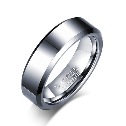 Fashion Geometric Tungsten Steel Men'S Rings