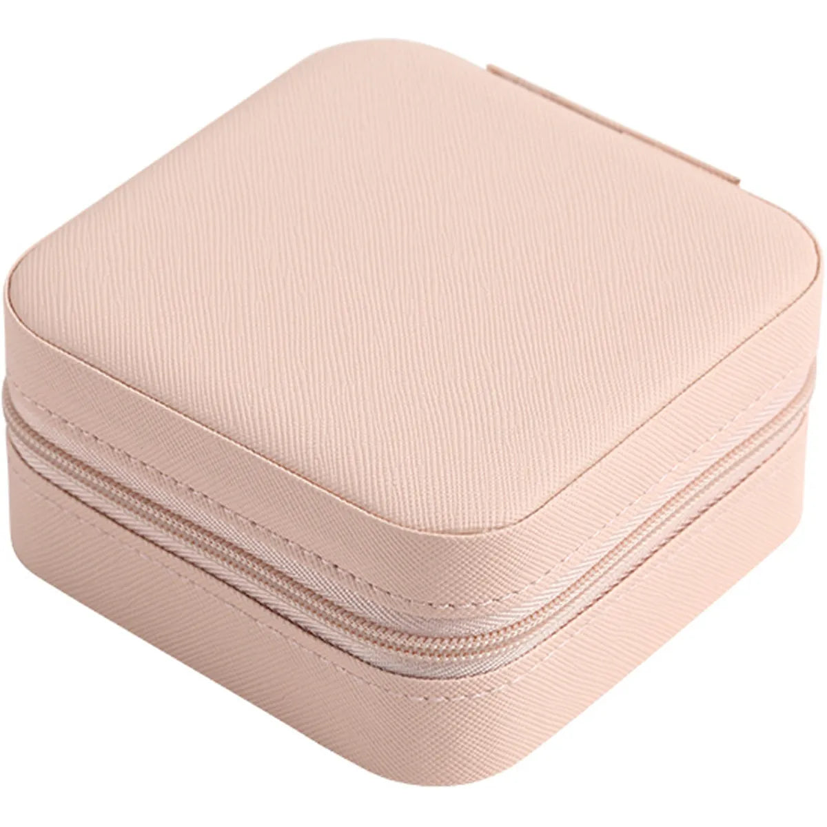 Fashion Solid Color Pu Jewelry Boxes