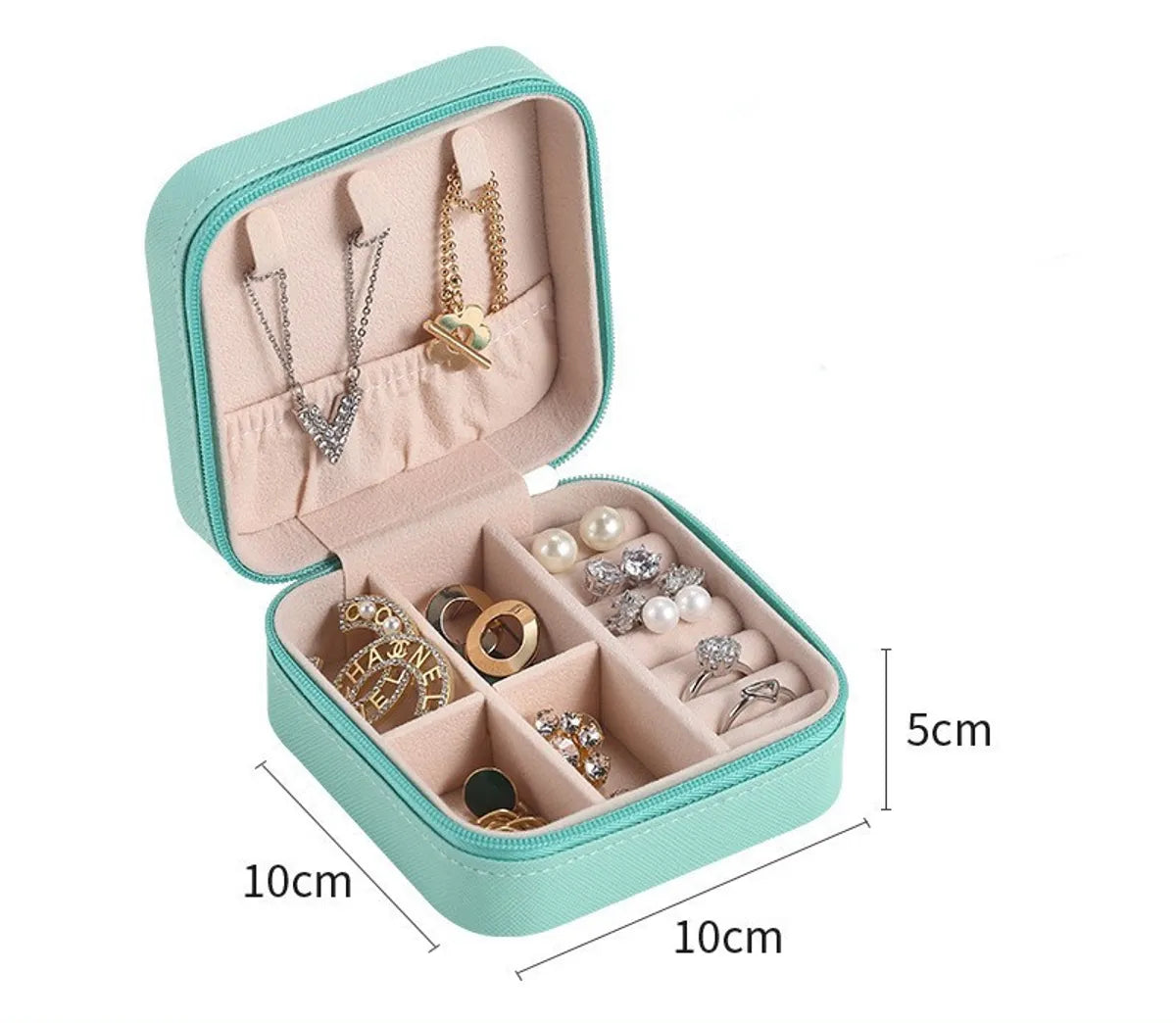 Fashion Solid Color Pu Jewelry Boxes