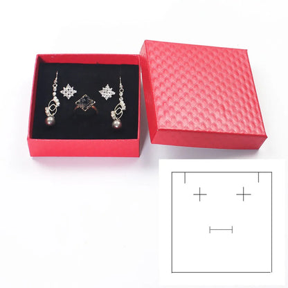 Fashion Gift Ring Earrings Display Jewelry Accessories Packing Box