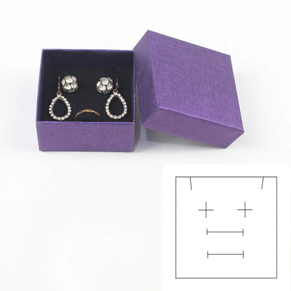 Fashion Gift Ring Earrings Display Jewelry Accessories Packing Box