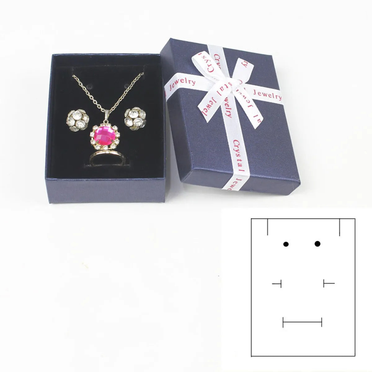 Fashion Gift Ring Earrings Display Jewelry Accessories Packing Box