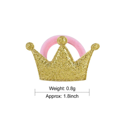 Fashion Glossy Frosted Crown Girls Hair Rope Children'S Head Accessories