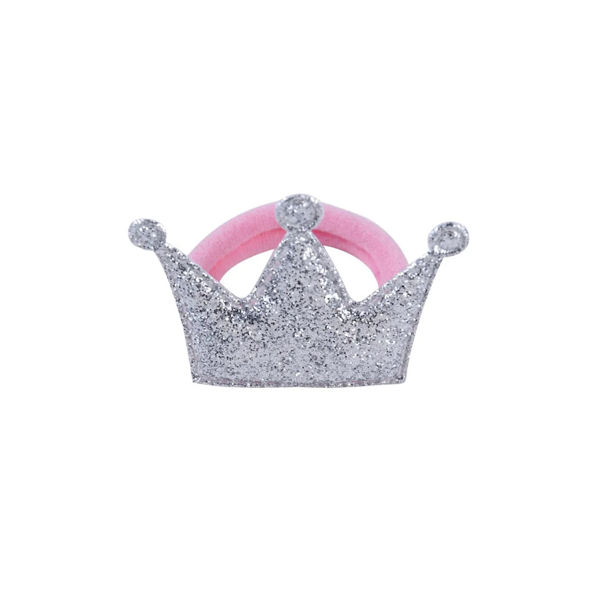 Fashion Glossy Frosted Crown Girls Hair Rope Children'S Head Accessories