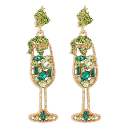 Fashion Goblet Creative Diamond Earrings