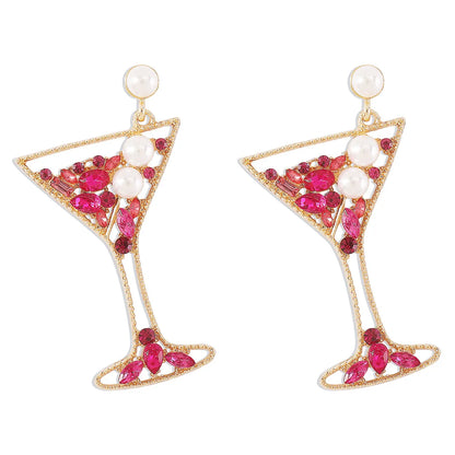 Fashion Goblet Creative Diamond Earrings