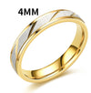 Fashion Golden Slash Stainless Steel Ring Wholesale Nihaojewelry