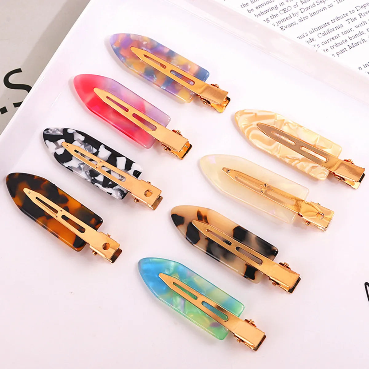 Fashion Gradient Color Alloy Hair Clip