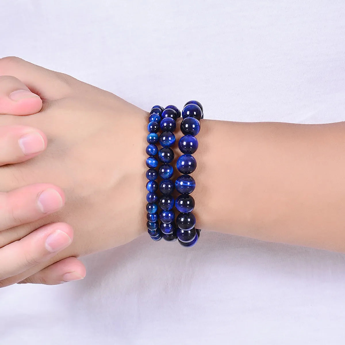 Fashion Gradient Color Natural Stone Beaded Bracelets