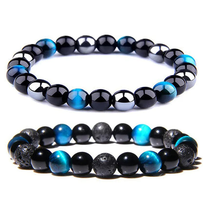 Fashion Gradient Color Natural Stone Beaded Bracelets 1 Piece