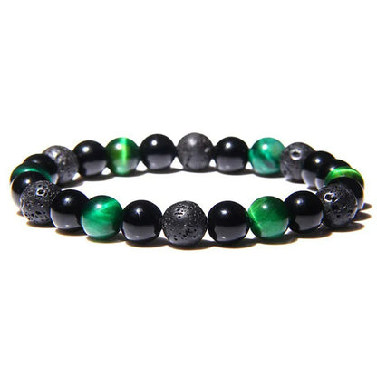 Fashion Gradient Color Natural Stone Beaded Bracelets 1 Piece