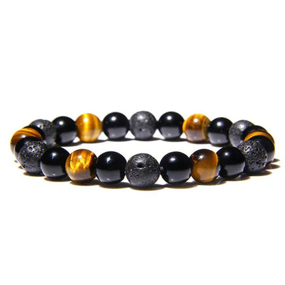 Fashion Gradient Color Natural Stone Beaded Bracelets 1 Piece