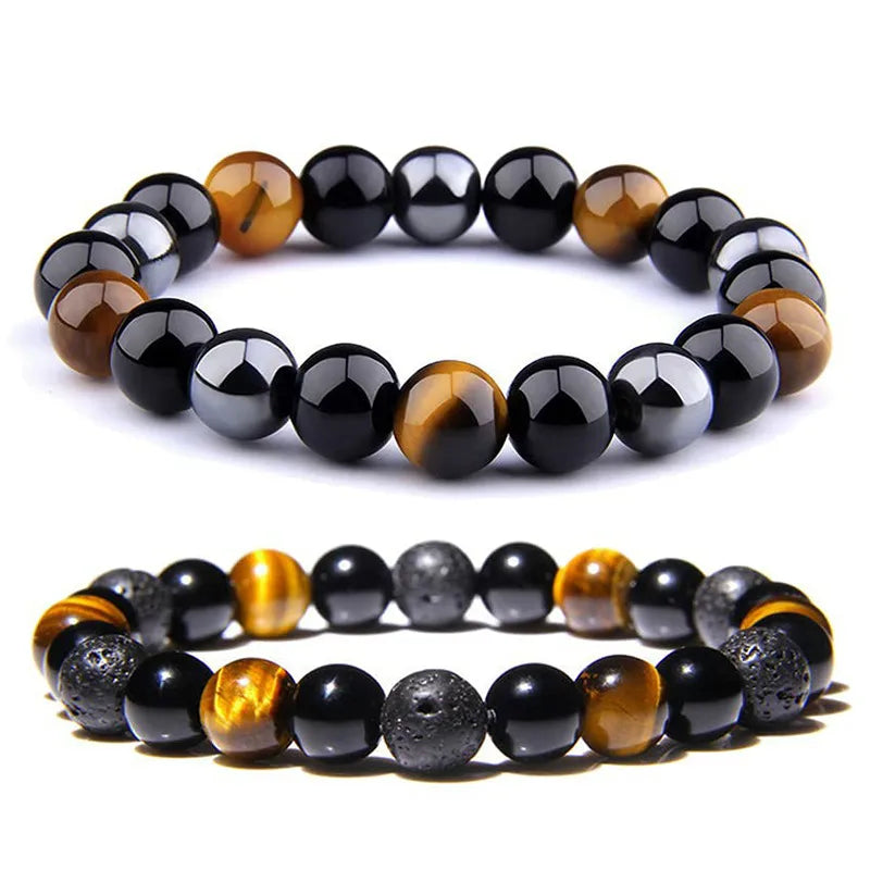 Fashion Gradient Color Natural Stone Beaded Bracelets 1 Piece