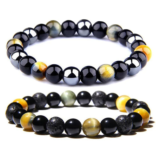 Fashion Gradient Color Natural Stone Beaded Bracelets 1 Piece