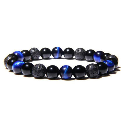 Fashion Gradient Color Natural Stone Beaded Bracelets 1 Piece