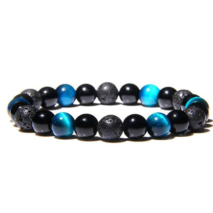 Fashion Gradient Color Natural Stone Beaded Bracelets 1 Piece