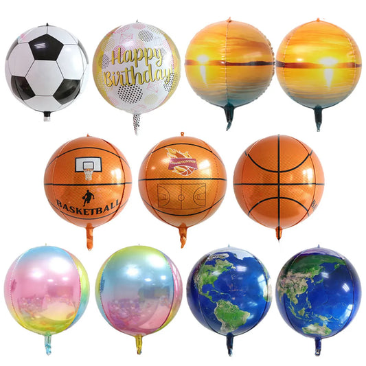 Fashion Gradient Football 4d Balloon Decoration