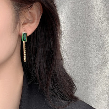 Simple Style Geometric Plating Alloy Earrings Ear Studs