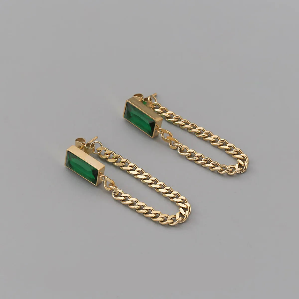 Simple Style Geometric Plating Alloy Earrings Ear Studs