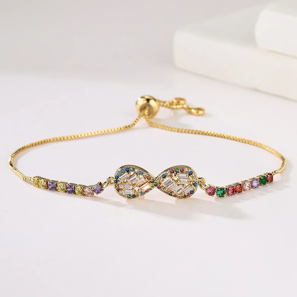 Fashion Hand Of Fatima Copper Gold Plated Zircon Bracelets