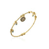 Fashion Hand Of Fatima Eye Copper Bangle Gold Plated Zircon Copper Bracelets