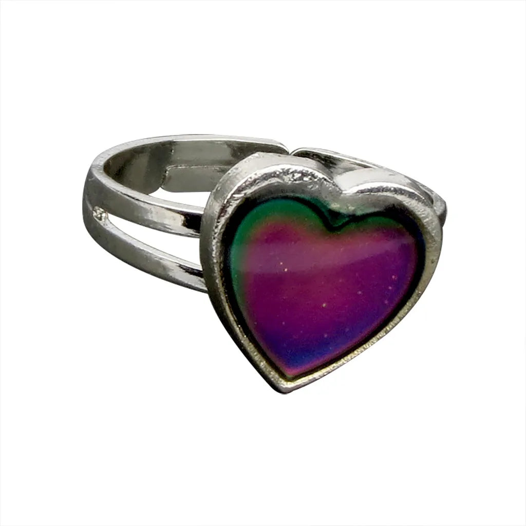 Fashion Heart Color Changing Ring