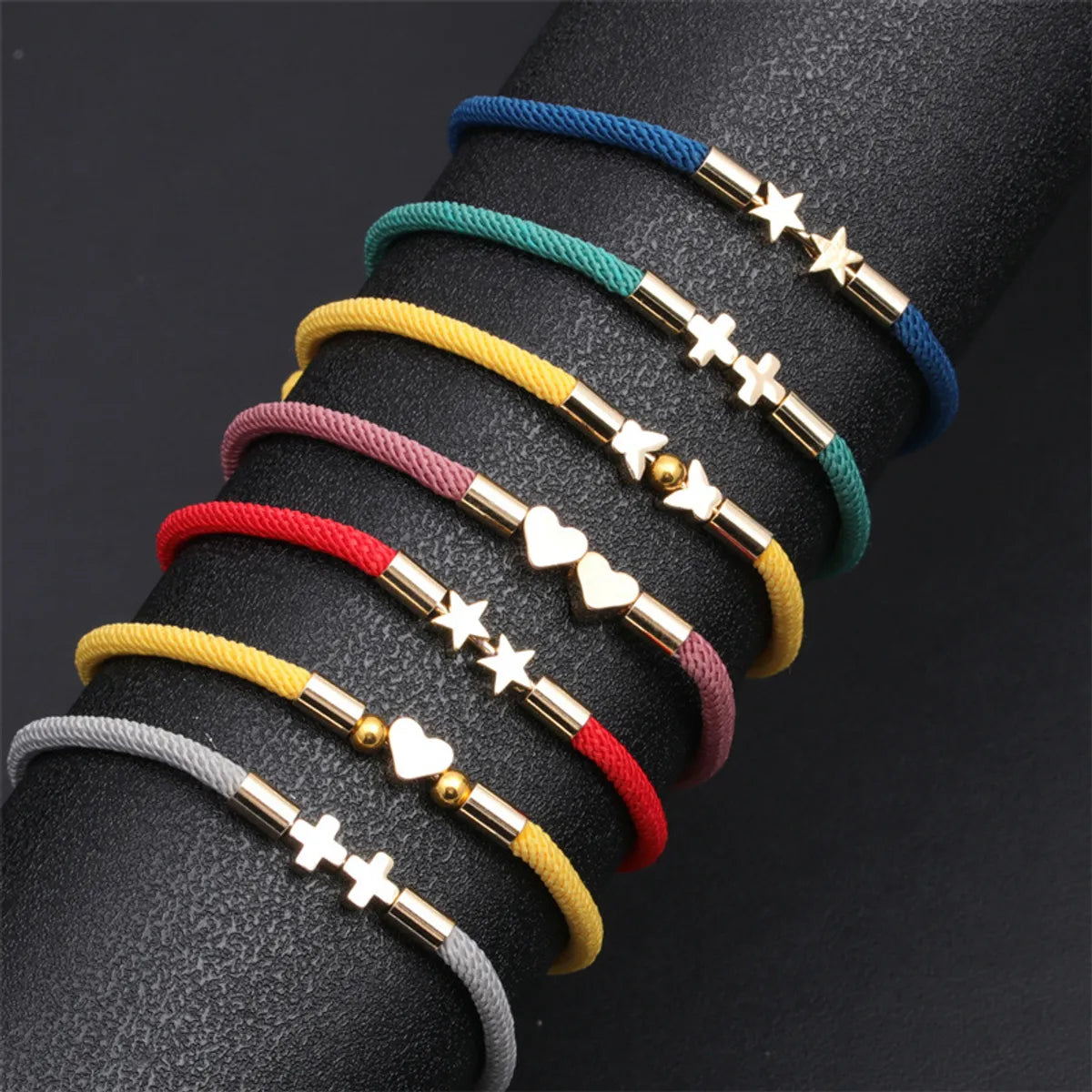 Fashion Cross Copper No Inlaid Bracelets In Bulk