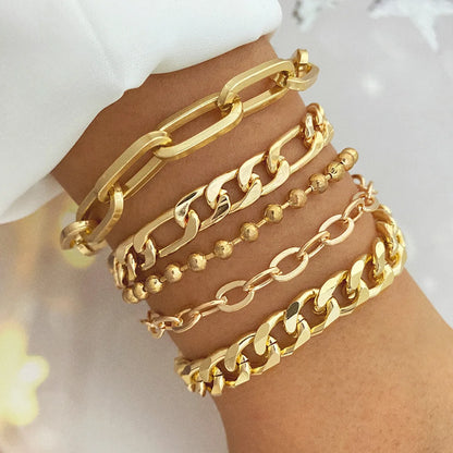 Fashion Heart Shape Alloy Plating Inlay Zircon Women'S Bracelets 1 Piece