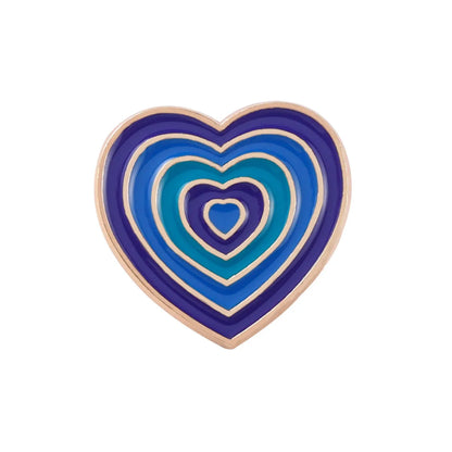 Fashion Heart Shape Alloy Plating Unisex Brooches