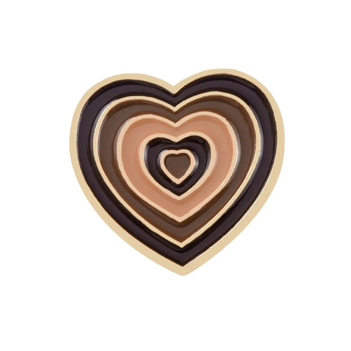 Fashion Heart Shape Alloy Plating Unisex Brooches