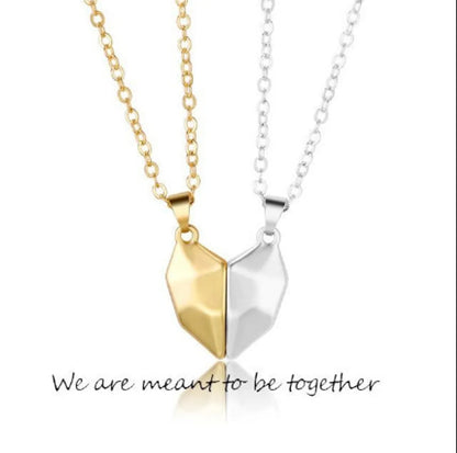 Fashion Heart Shape Alloy Plating Unisex Pendant Necklace 1 Set