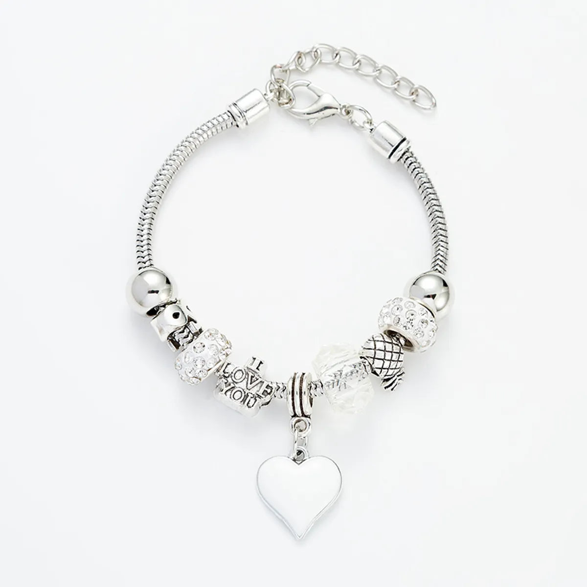 Fashion Heart Shape Alloy Plating Women's Bracelets