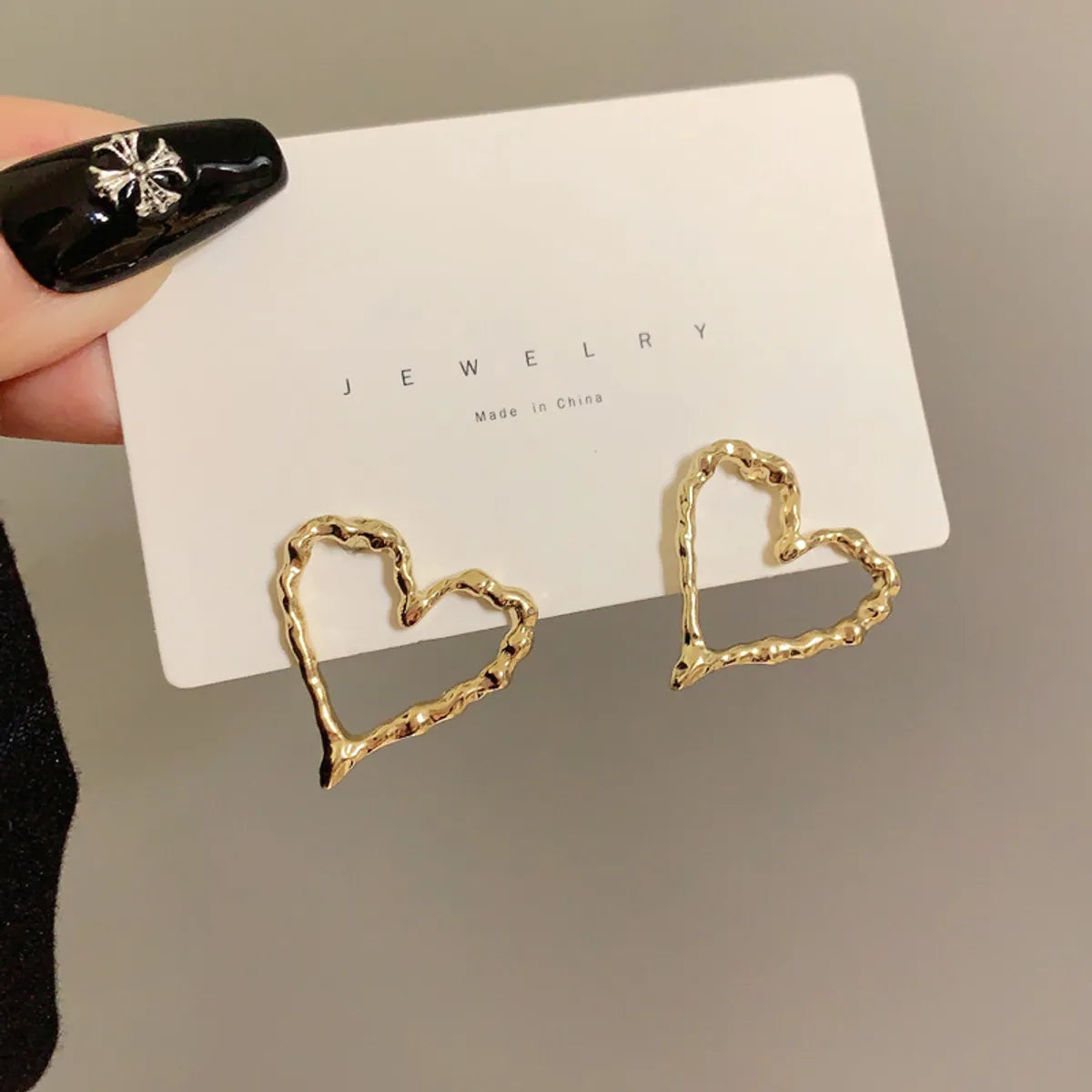 Fashion Heart Shape Alloy Plating Women's Ear Studs 1 Pair